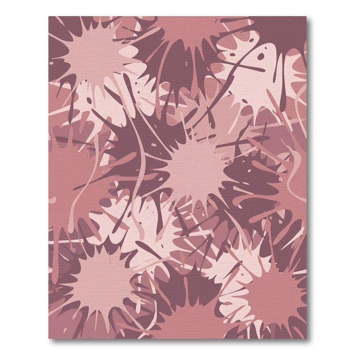 Crimson Splatter Abstract Blots Rug