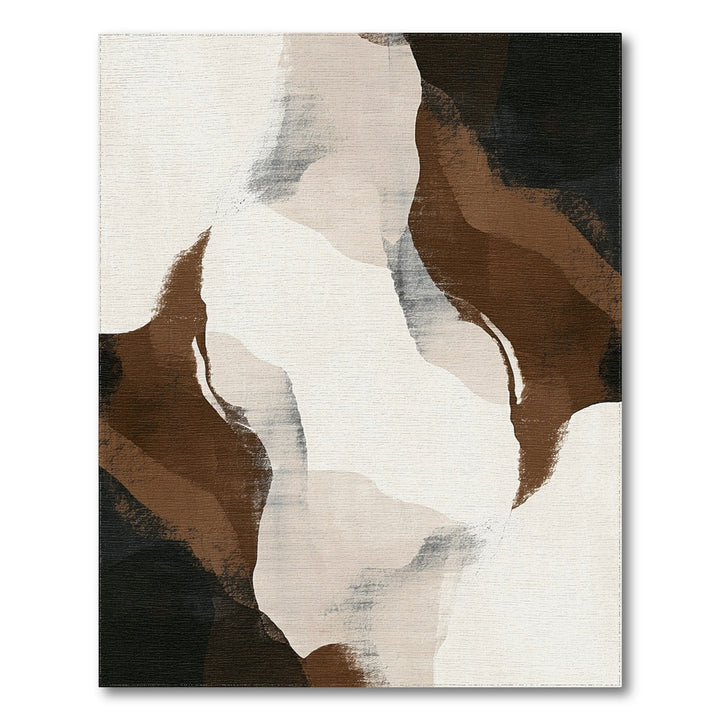 Abstract Brown Area Rug