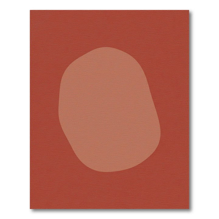 Terracotta Organic Blob Abstract Rug
