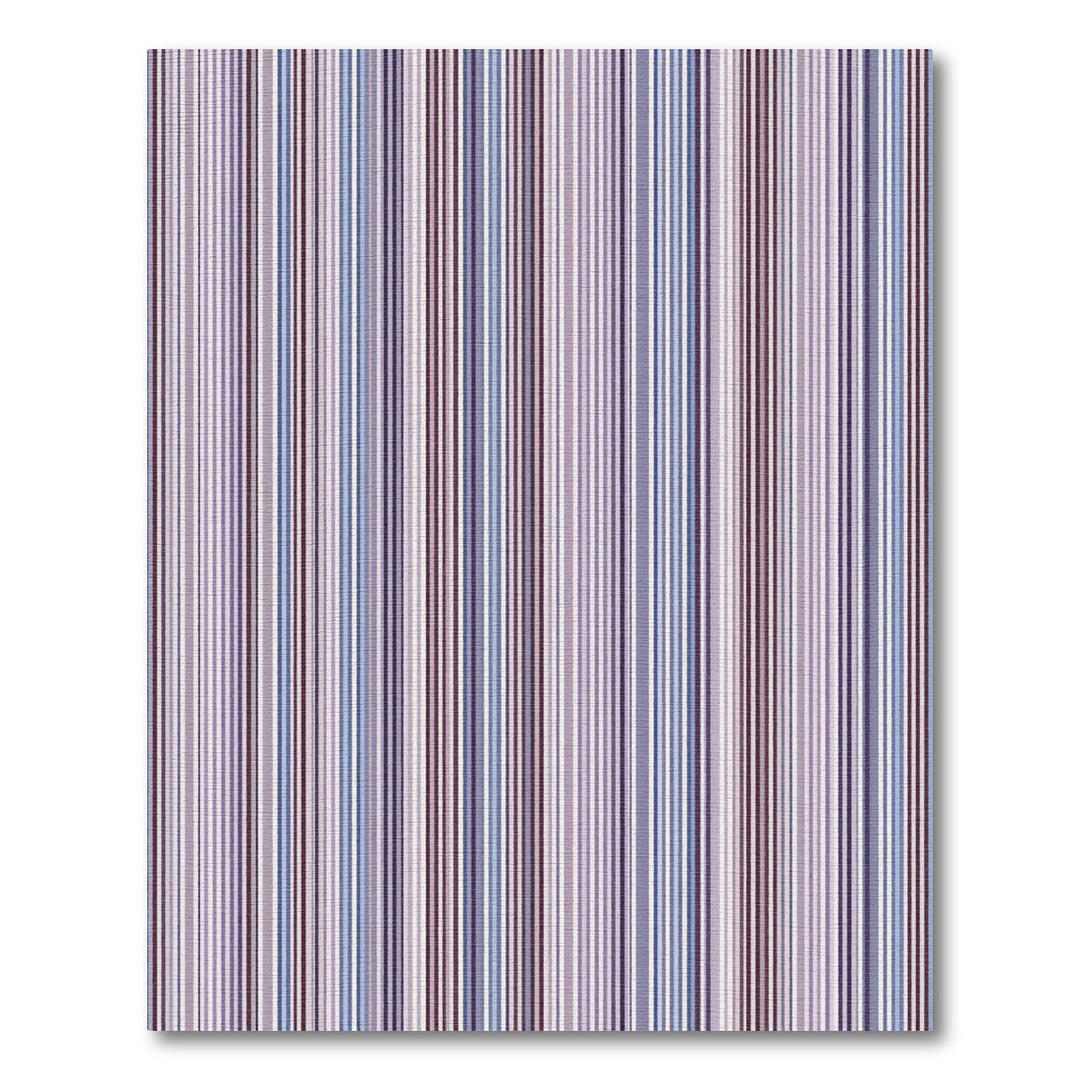 Amethyst Blue Vertical Stripe Rug