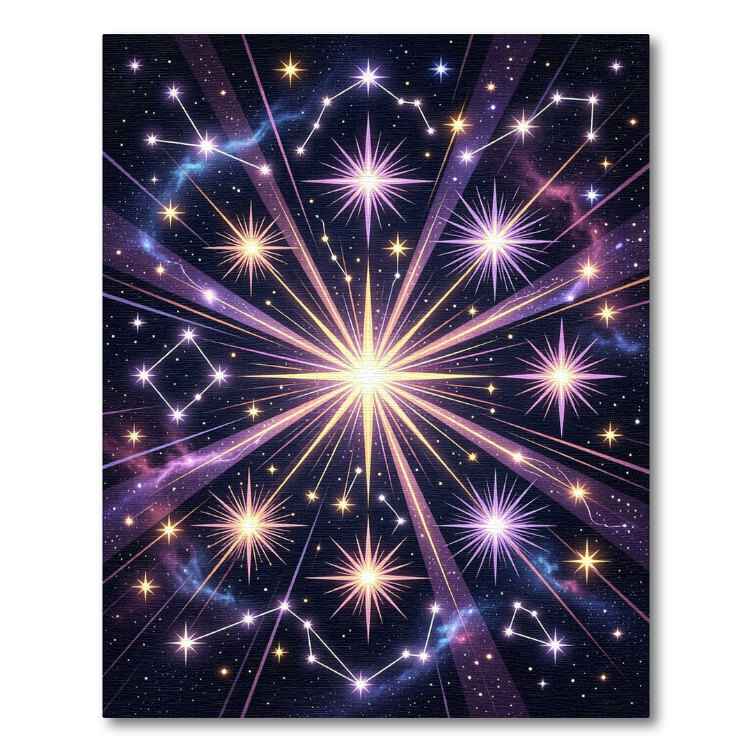 Cosmic Stellar Constellations Bursting Starbursts Rug