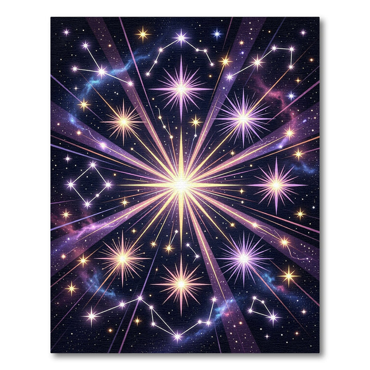 Cosmic Stellar Constellations Bursting Starbursts Rug