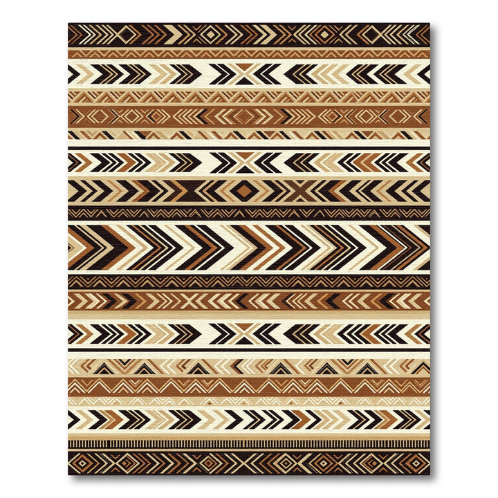 Tribal Geometric Earth Tone Rug
