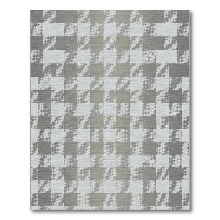 Monochrome Gray Buffalo Check Rug