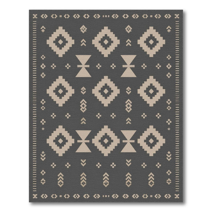 Grey Heritage Tribal Area Rug