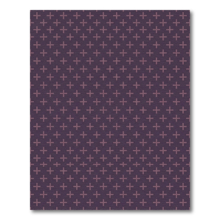 Plum Plus Gradiant Grid Rug