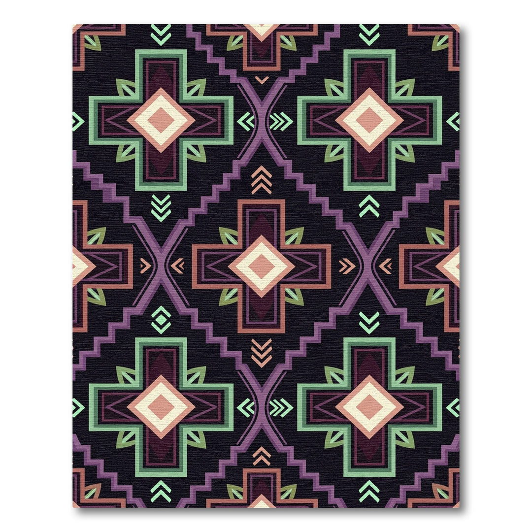 Southwestern Geometric Diamond Medallion Rug