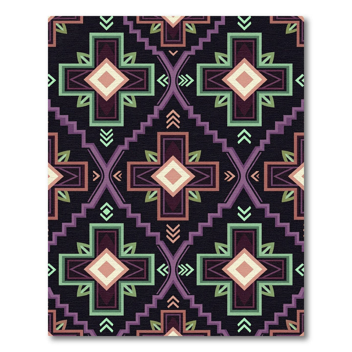 Southwestern Geometric Diamond Medallion Rug