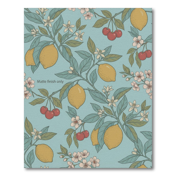 Vintage Yellow Lemon Cherry Blossom Rug