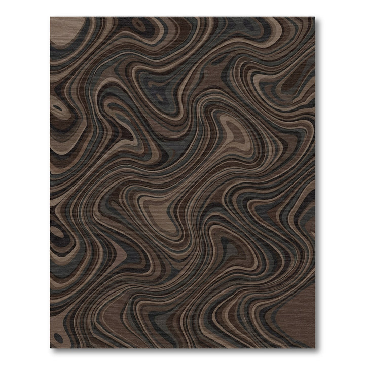 Earthy Blend Swirling Wood Grain Rug