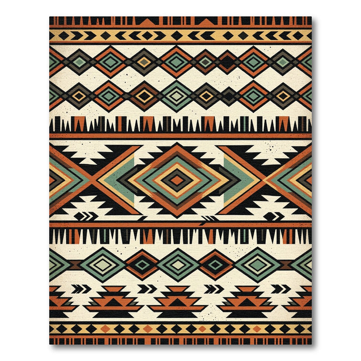 Navajo Geometric Diamond Rug