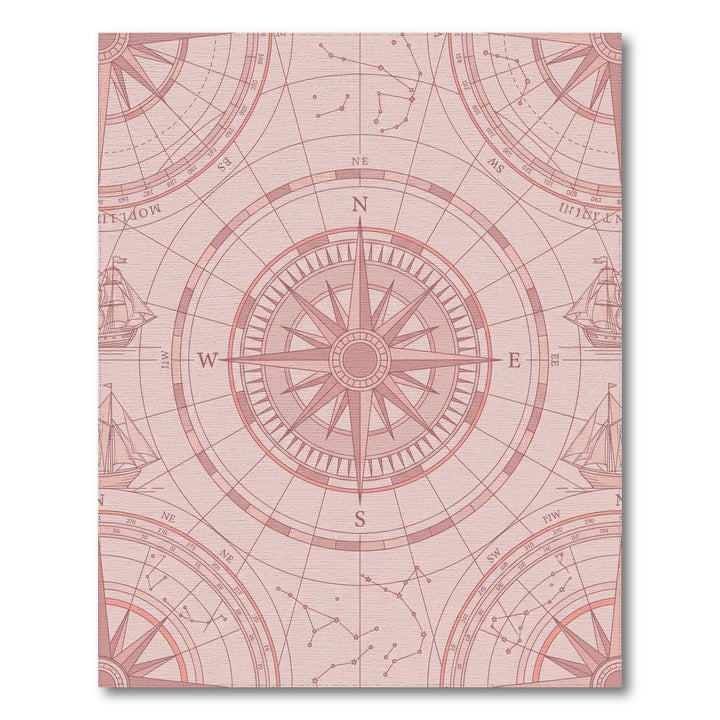 Nautical Compass Celestial Voyage Rug
