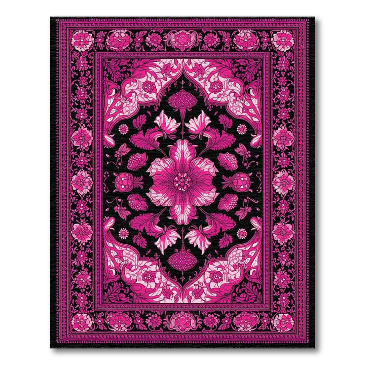 Pink Floral Vintage Area Rug