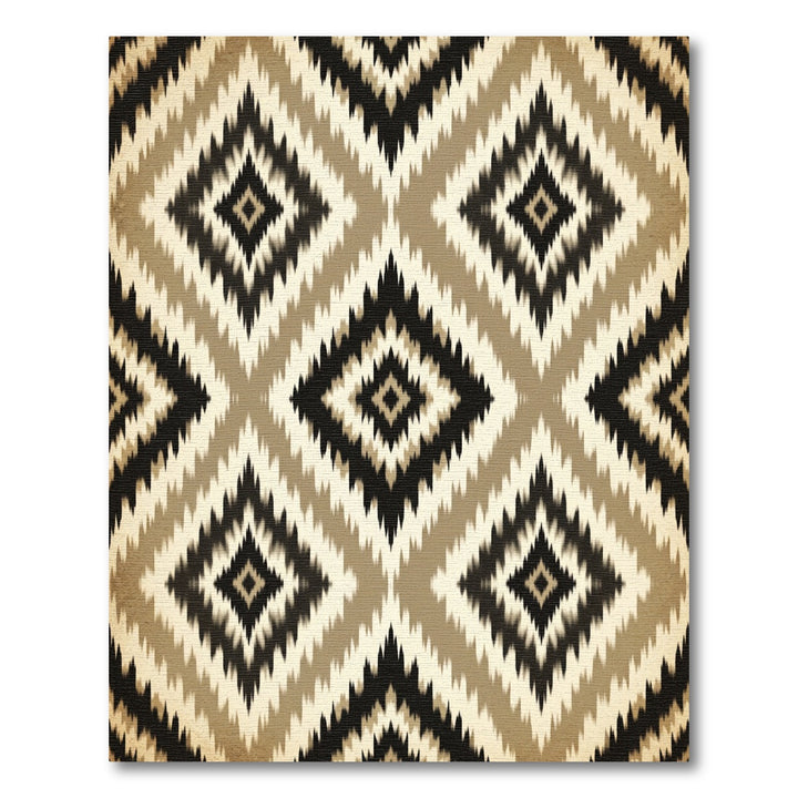 Geometric Tawny Diamond Rug
