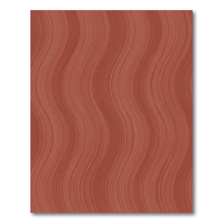Terracotta Wavy Stripe Rug