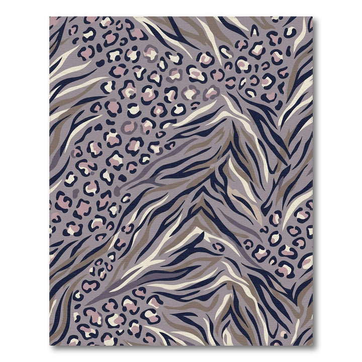 Earthy Leopard Zebra Blend Rug