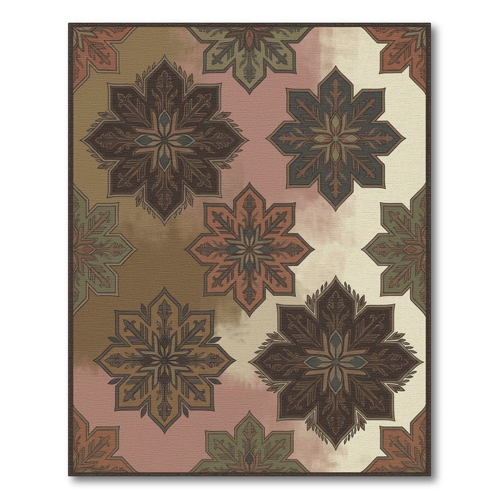 Earthy Tones Starburst Medallion Rug