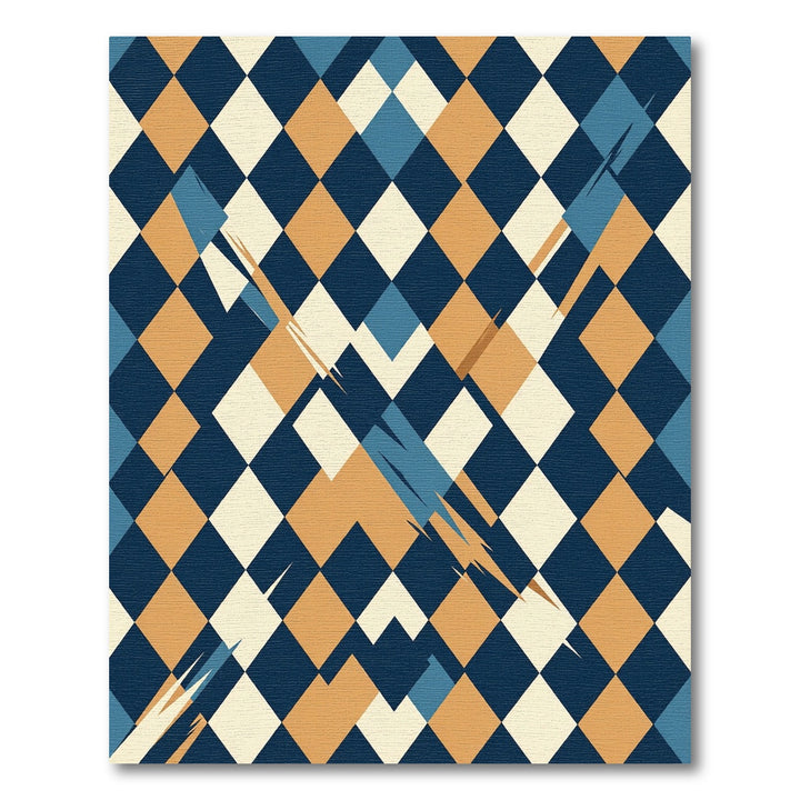 Abstract Diamond Shapes Rug