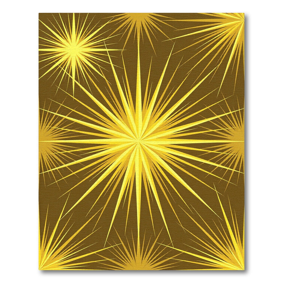 Golden Burst Starburst Rug