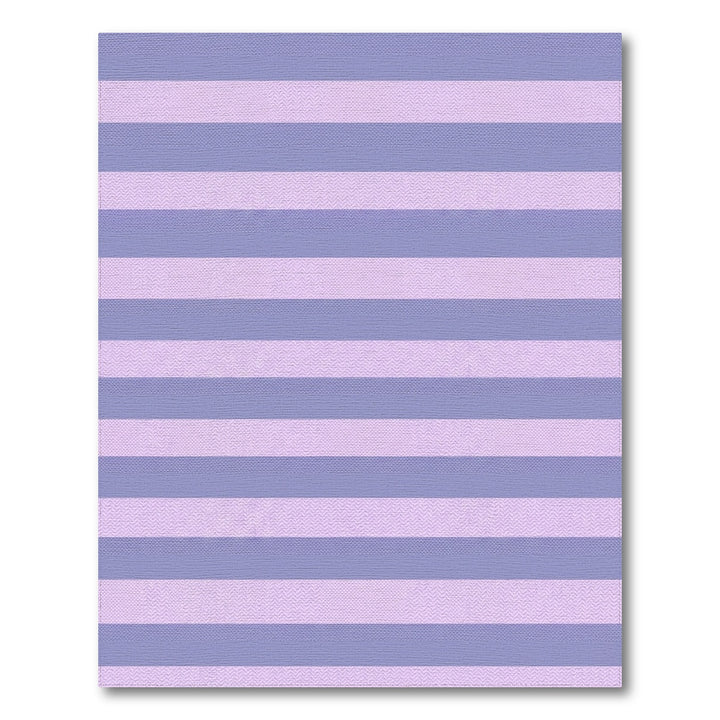 Gentle Lavender Horizontal Stripe Rug