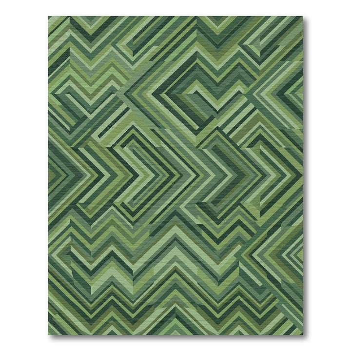 Geometric Chevron Garden Rug