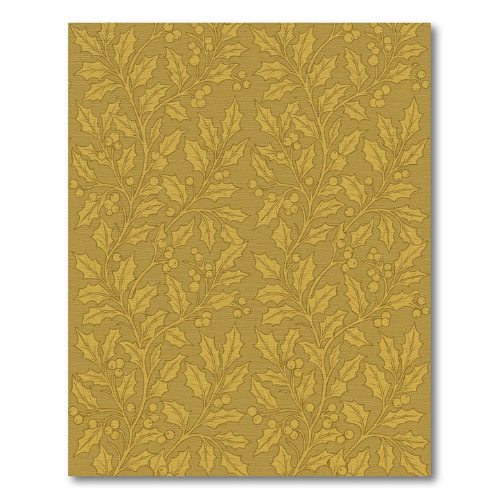 Golden Holly Berry Botanical Vine Rug