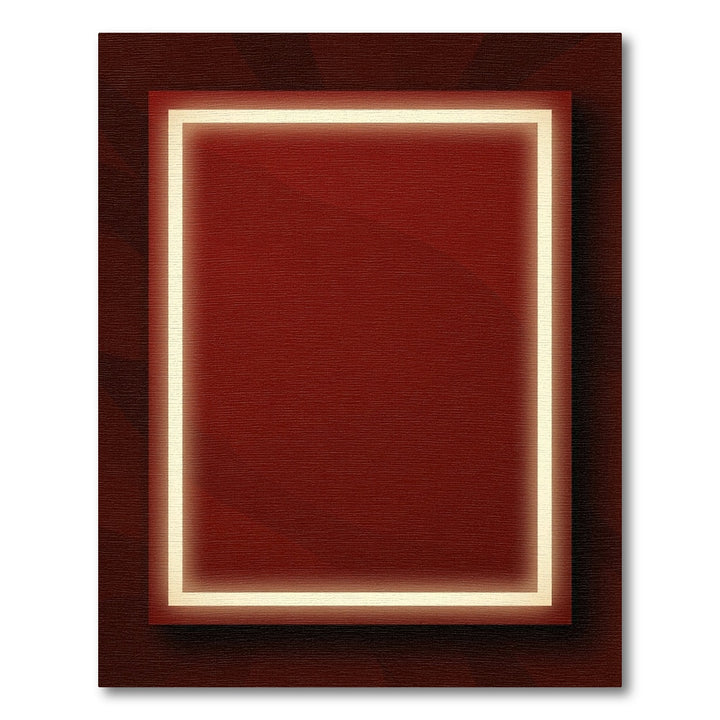 Crimson Outline Light Square Rug