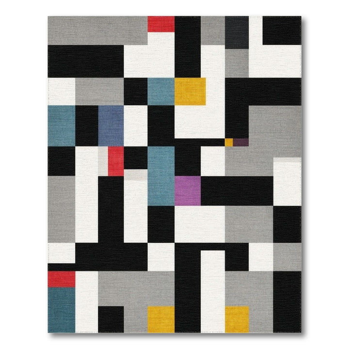 Bold Geometric Multi-Color Area Rug