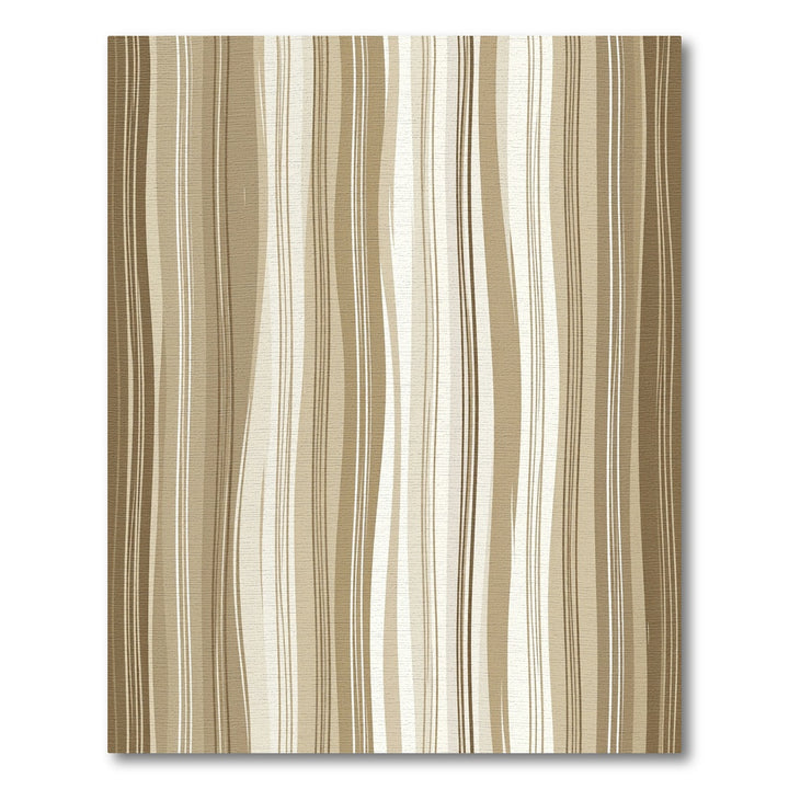 Neutral Tone Wavy Stripe Rug