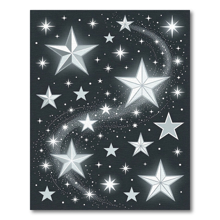Cosmic Starry Night Glowing Stars Rug