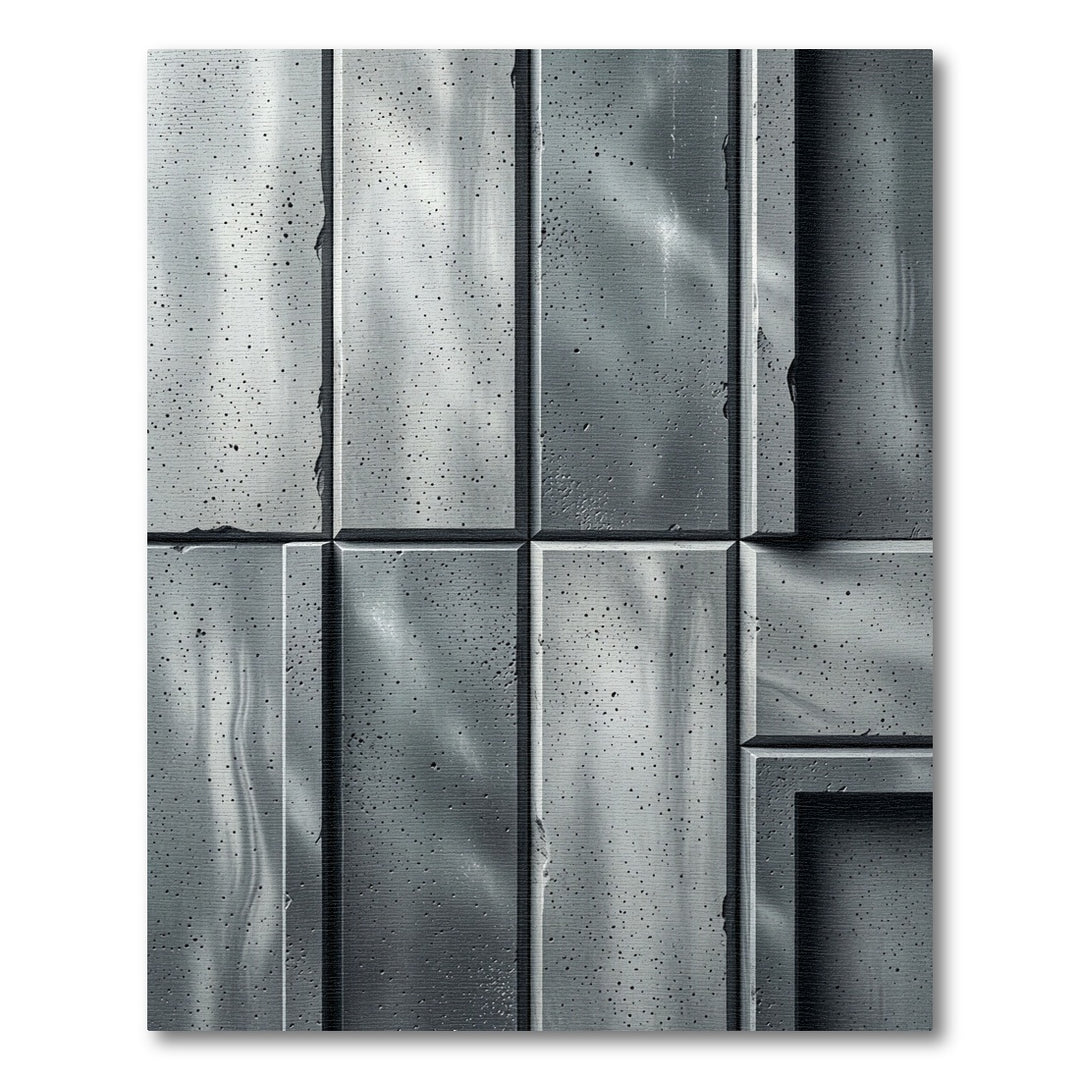 Concrete Textured Abstract Relief Rug