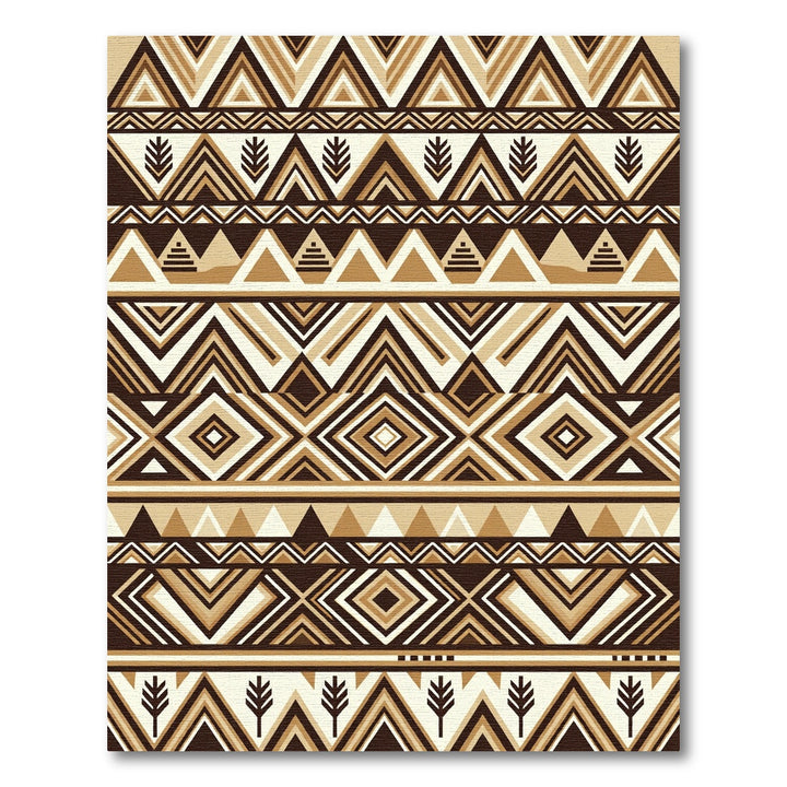 Tribal Geometric Earth Tone Rug