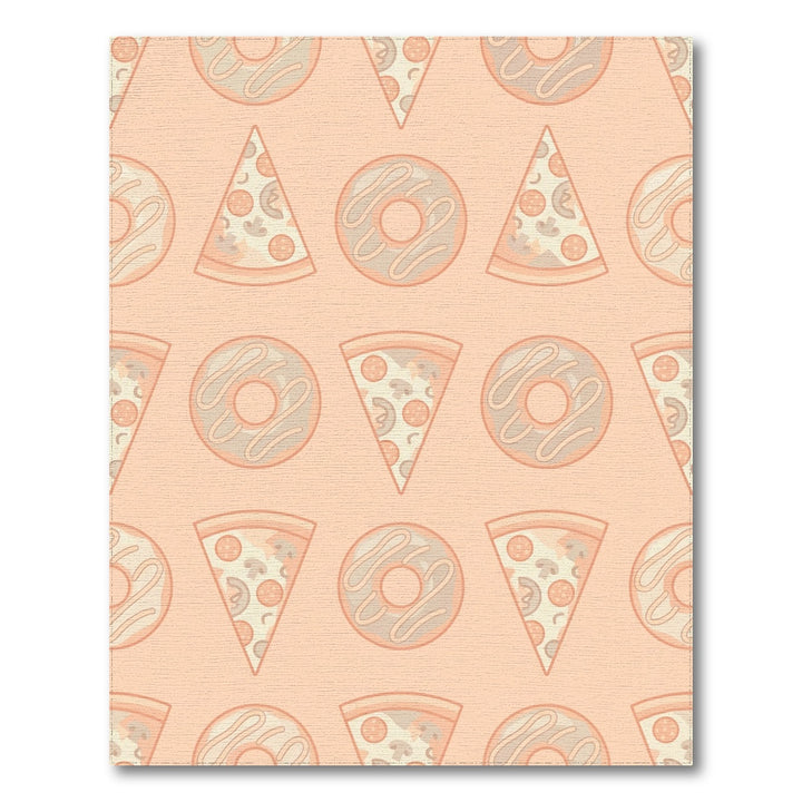 Peach Pizza Donut Repeat Rug