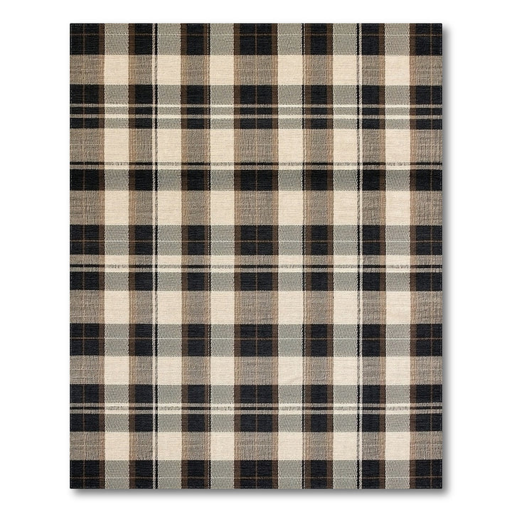Black and White Buffalo Plaid Area Rug