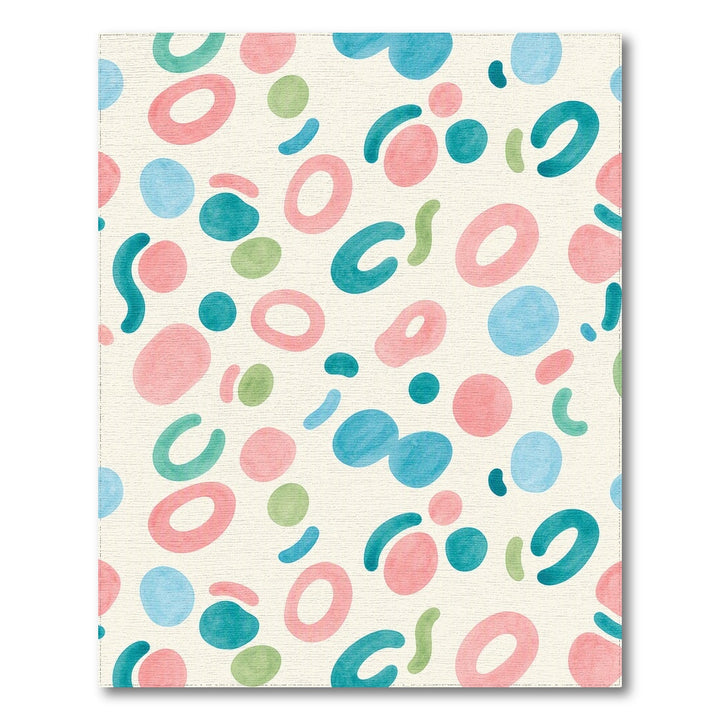 Multi-color and Patterns Abstract Multi-Color Washable Area Rug