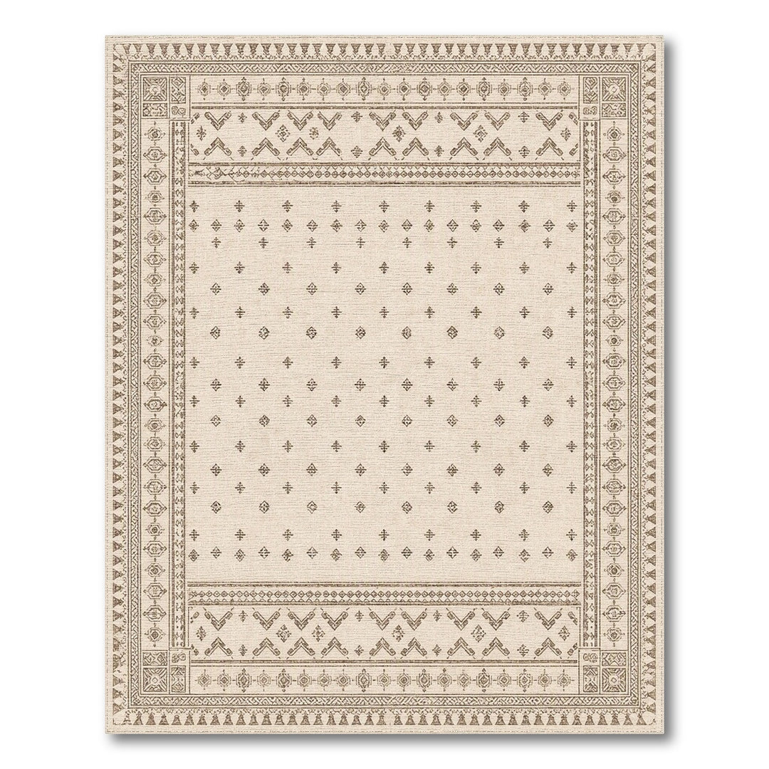 Beige Heritage Tribal Area Rug