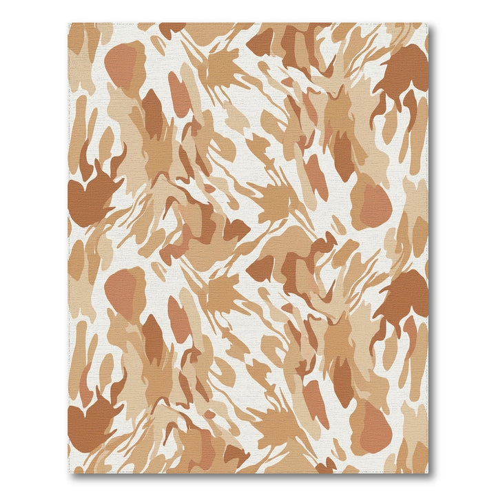 Earthy Tone Abstract Splatter Rug