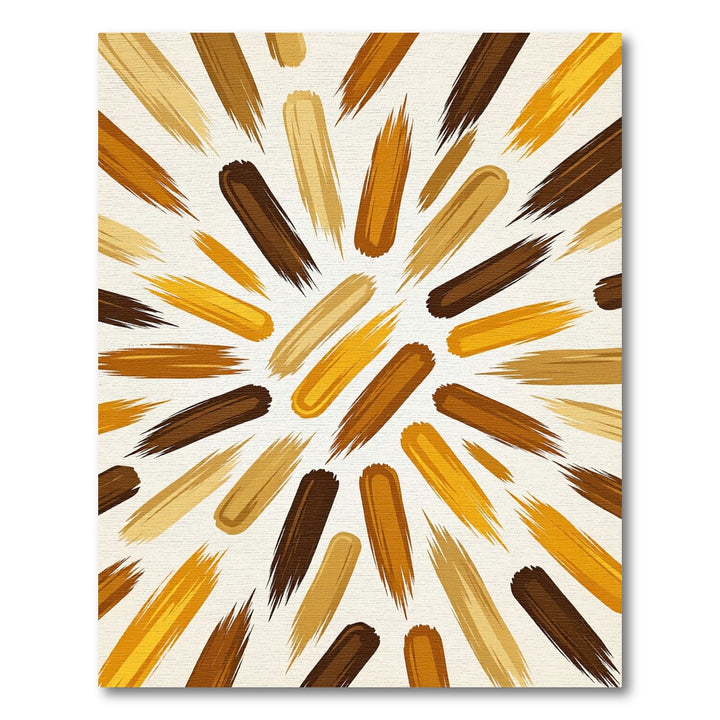 Abstract Brushstroke Earth Tone Rug