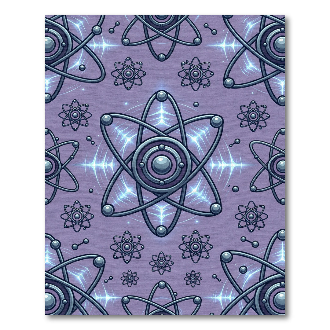 Purple Atom Solar Flare Rug