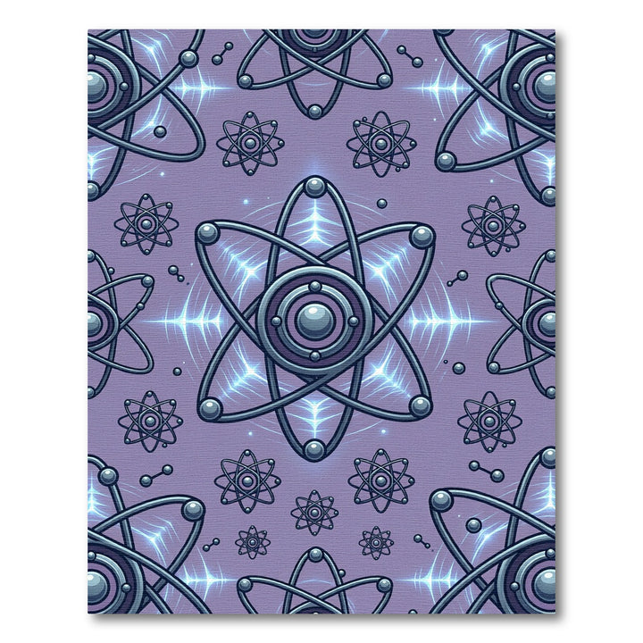 Purple Atom Solar Flare Rug