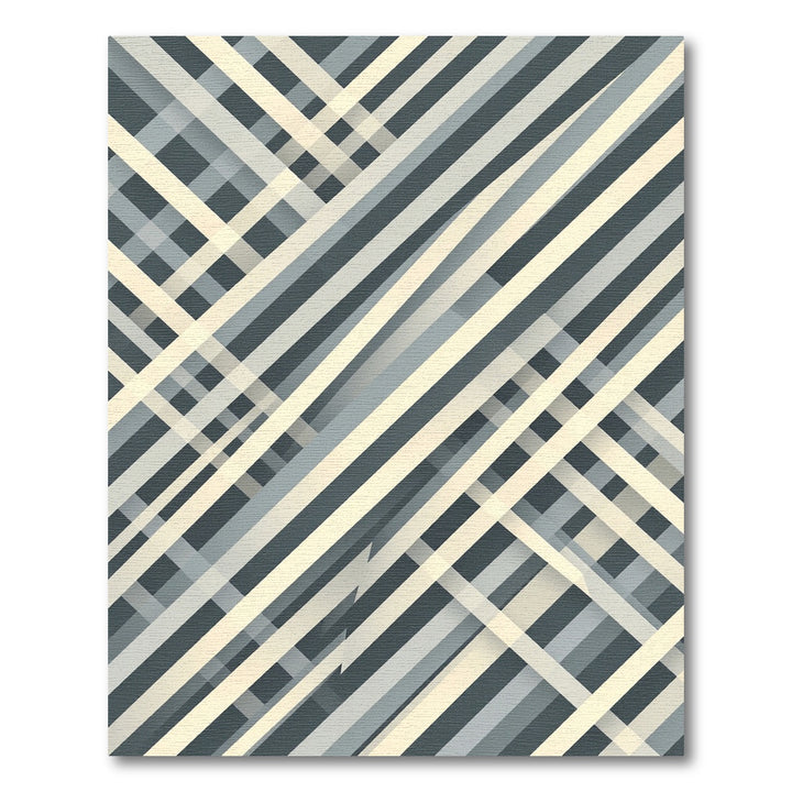 Modern Intersecting Cool Tones Rug