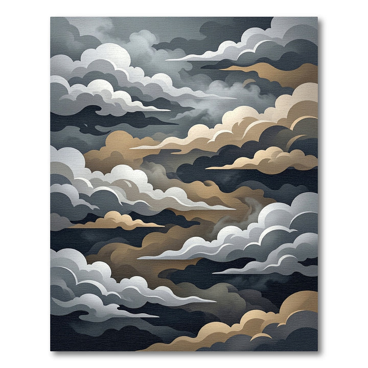 Dramatic Cloudscape Abstract Rug