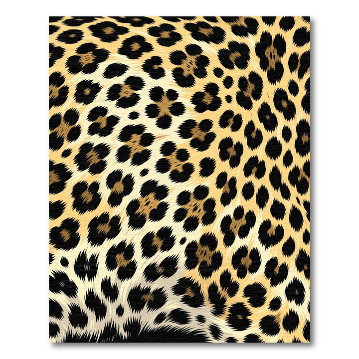 Golden Leopard Spots with Black Accents Rug