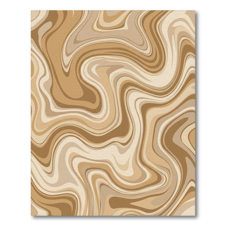 Earthy Tones Swirl Marbling Rug