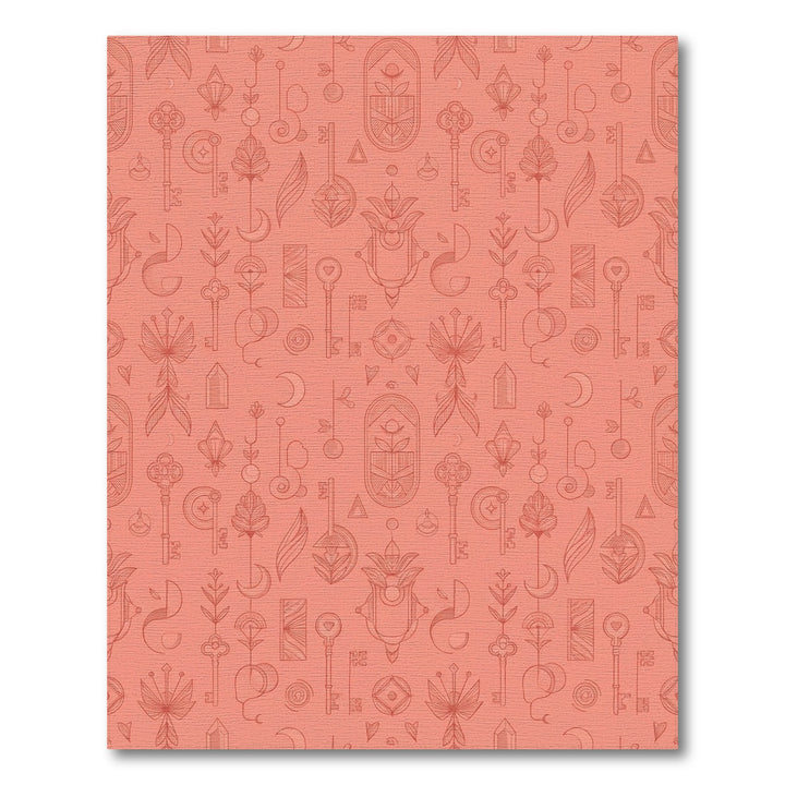 Coral Keys Botanical Celestial Arrangement Rug
