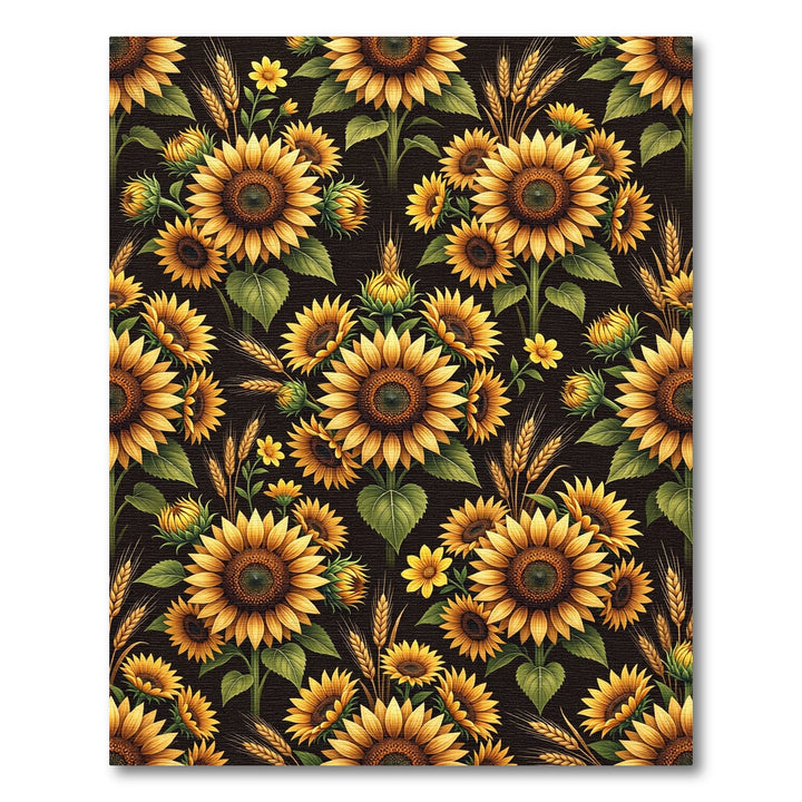 Golden Sunflower Wheat Meadow Rug