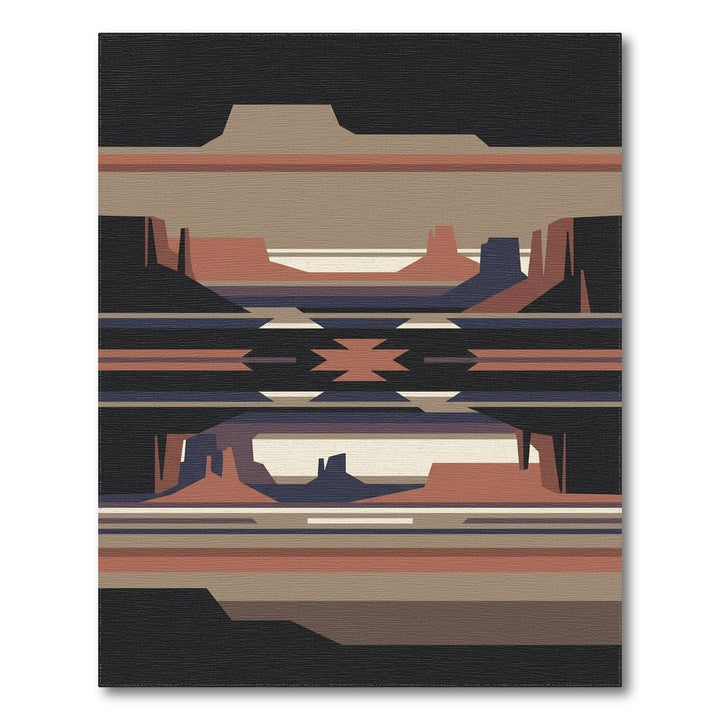 Southwestern Desert Landscape Canyon Rug