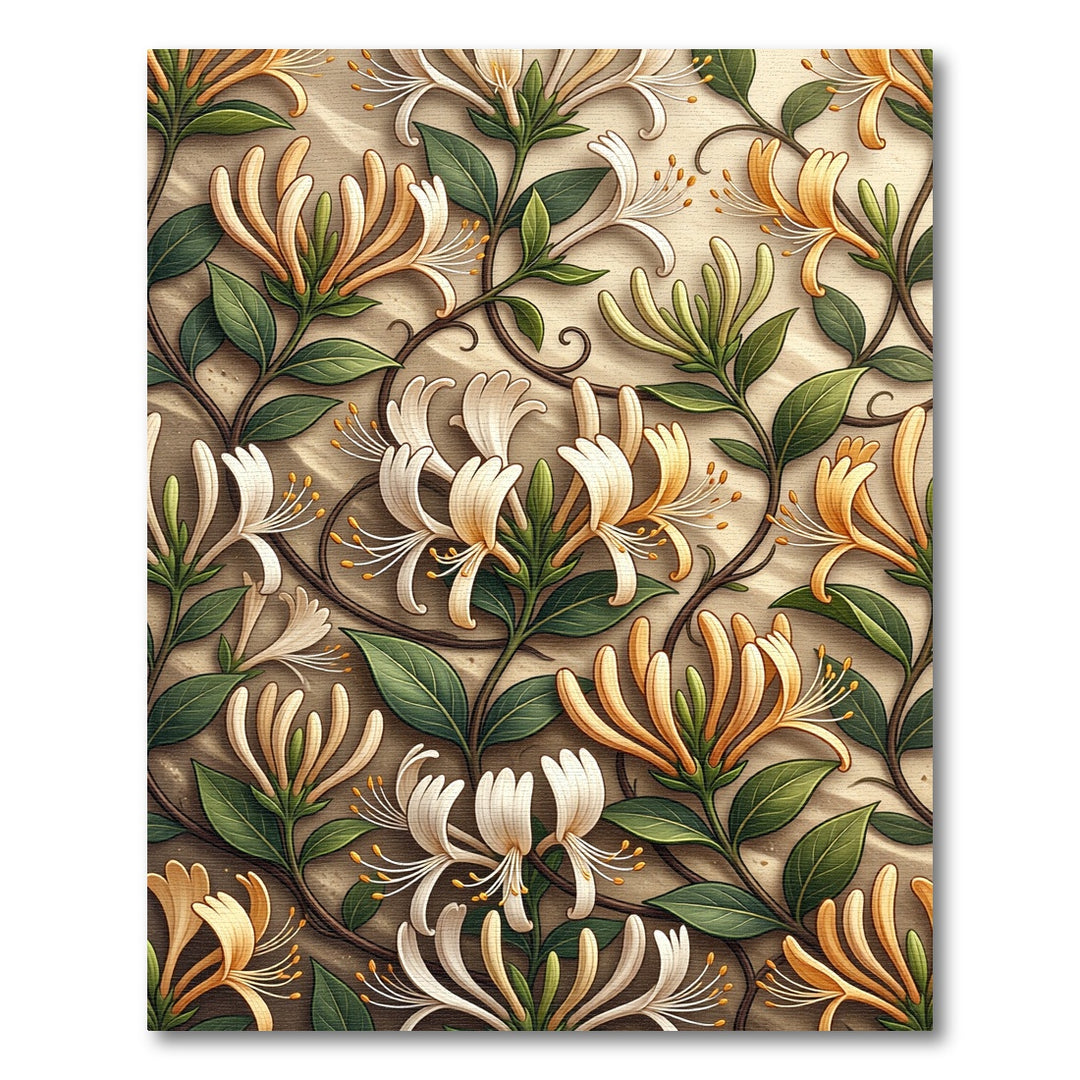 Elegant Honeysuckle Garden Botanical Rug