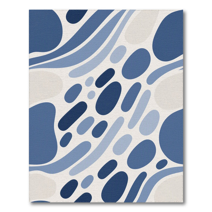 Abstract Area Blue Abstract Flow Area Rug
