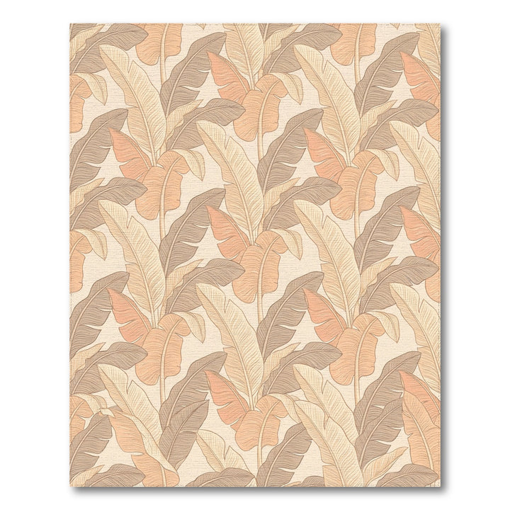 Ornate Tropical Banana Leaf Arrangement Rug